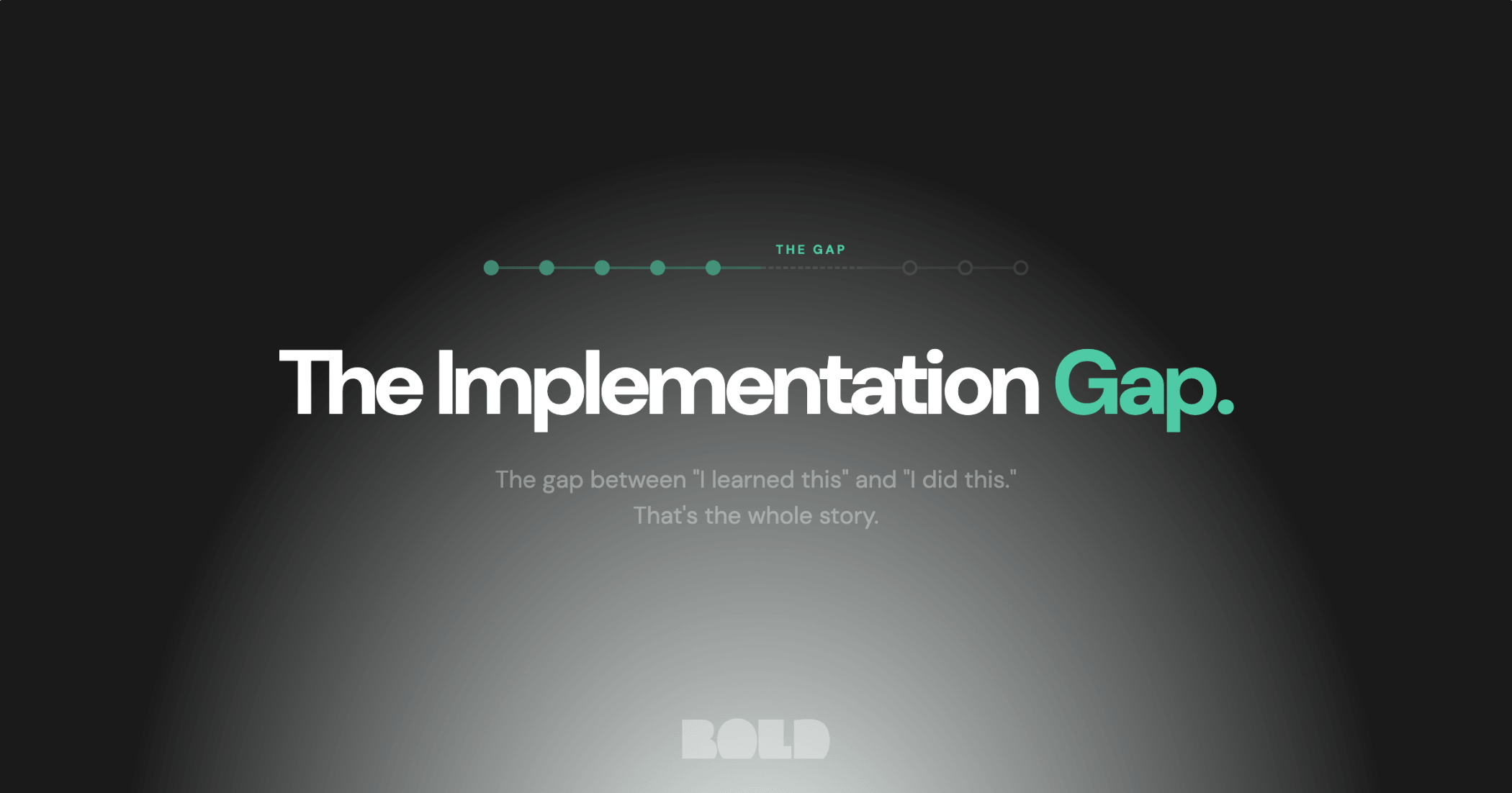 The Implementation Gap