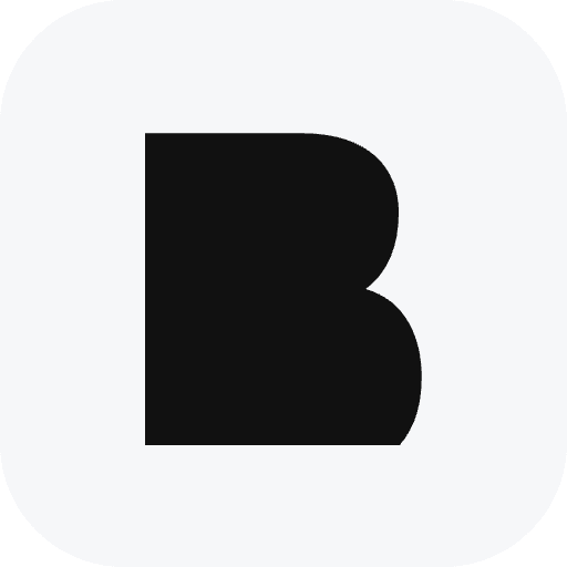 Bold app icon, light